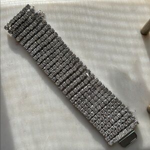 Sparkling Silver Rhinestone Bracelet